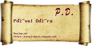 Pável Dóra névjegykártya